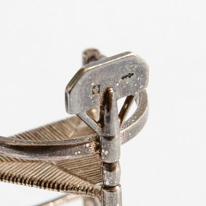 Miniature Silver Turner Chair, Koninklijke Van Kempen & Begeer, Netherlands. Mid-20th century.