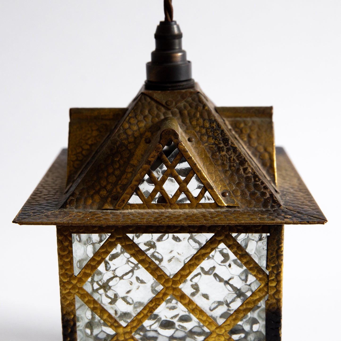 Arts & Crafts Hanging Lantern, England. Early 20th century.