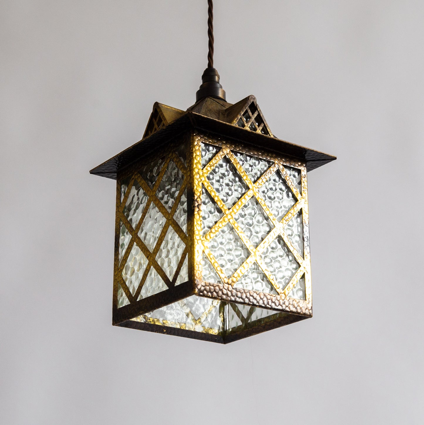 Arts & Crafts Hanging Lantern, England. Early 20th century.