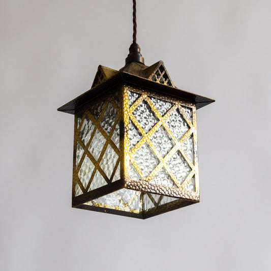 Arts & Crafts Hanging Lantern, England. Early 20th century.