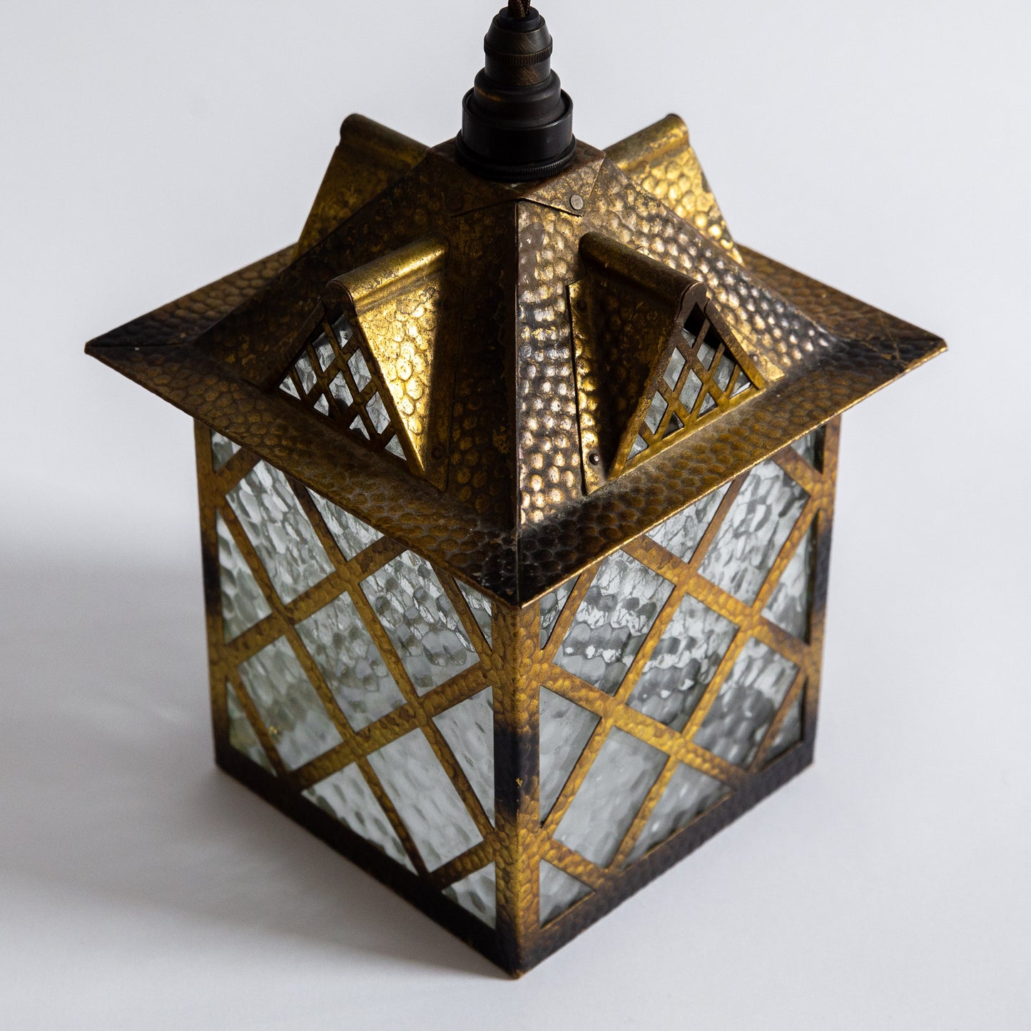Arts & Crafts Hanging Lantern, England. Early 20th century.