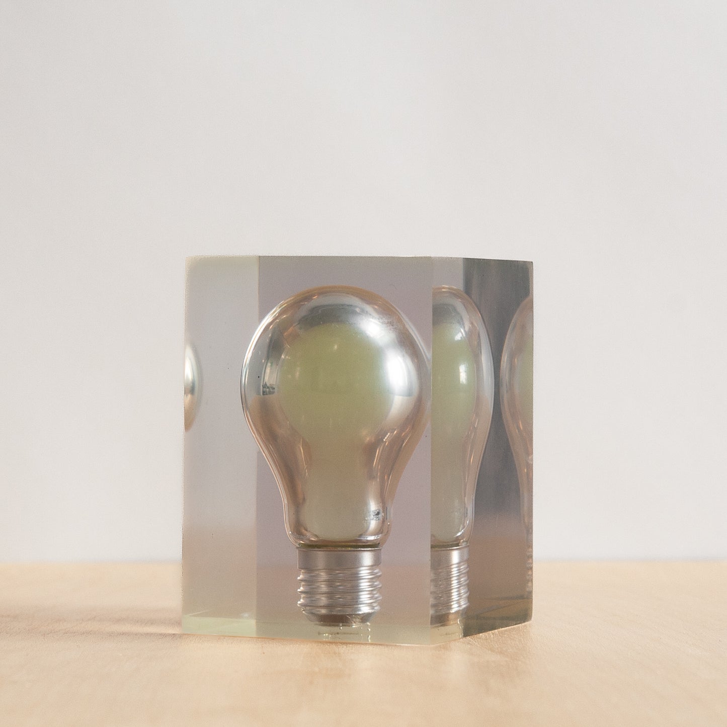 Pop Art Glow in the Dark Lightbulb Sculpture, Pierre Giraudon, France. 1970s.