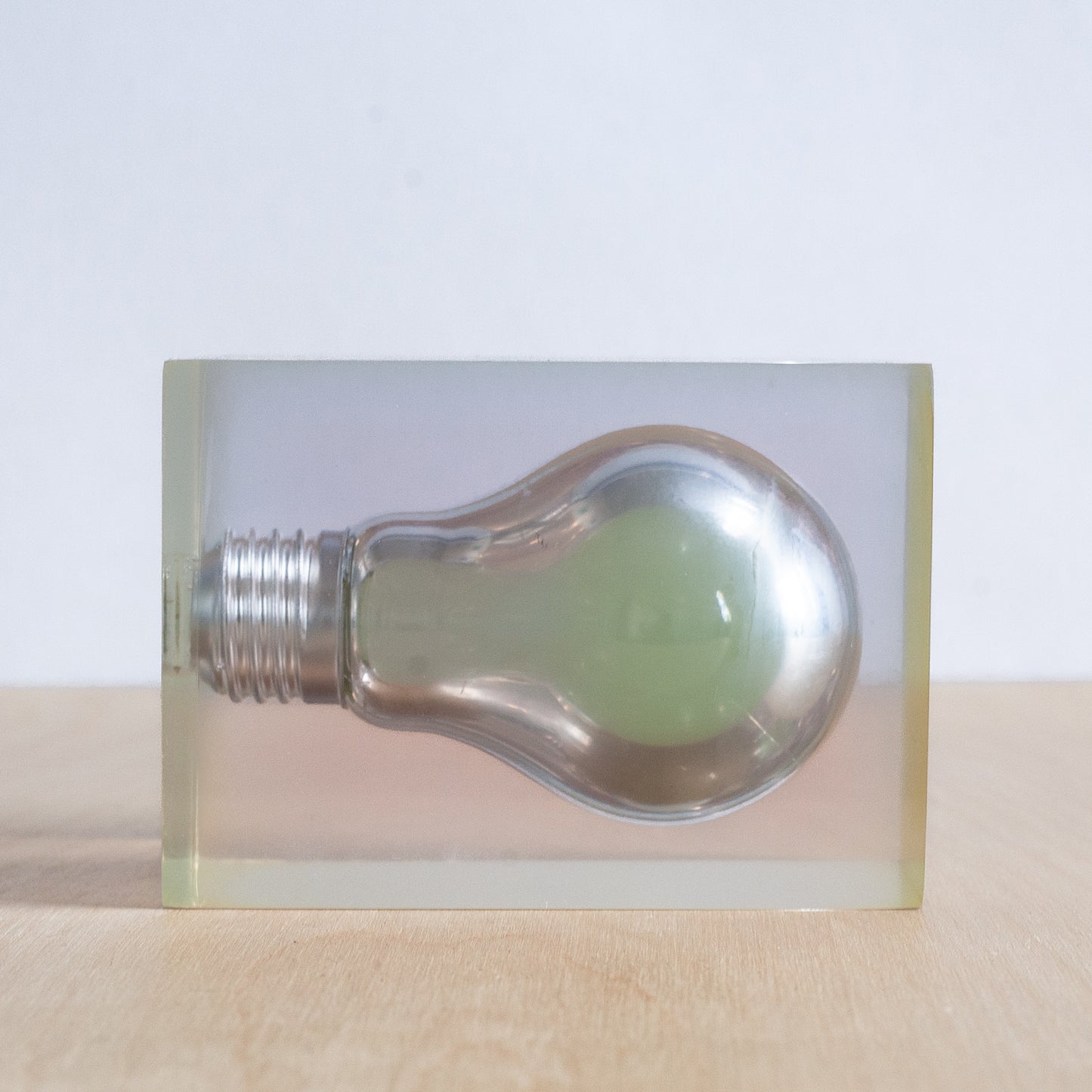 Pop Art Glow in the Dark Lightbulb Sculpture, Pierre Giraudon, France. 1970s.