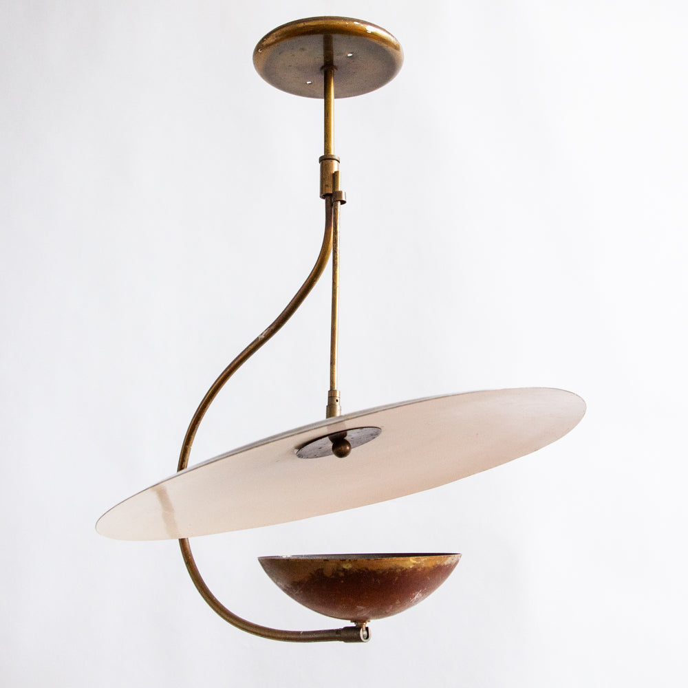 Articulating Reflector Ceiling Lamp, Italy. 1960s.