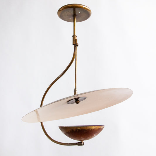 Articulating Reflector Ceiling Lamp, Italy. 1960s.