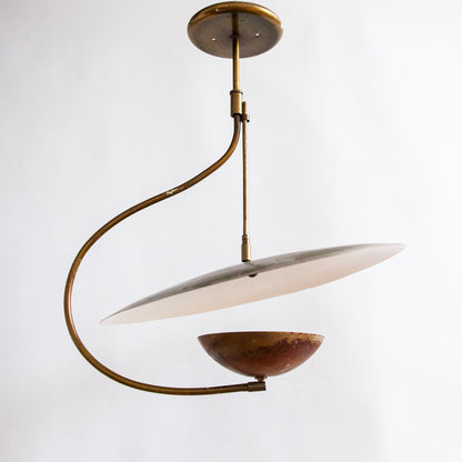 Articulating Reflector Ceiling Lamp, Italy. 1960s.