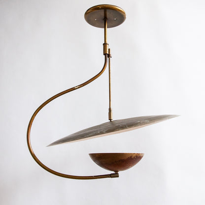 Articulating Reflector Ceiling Lamp, Italy. 1960s.