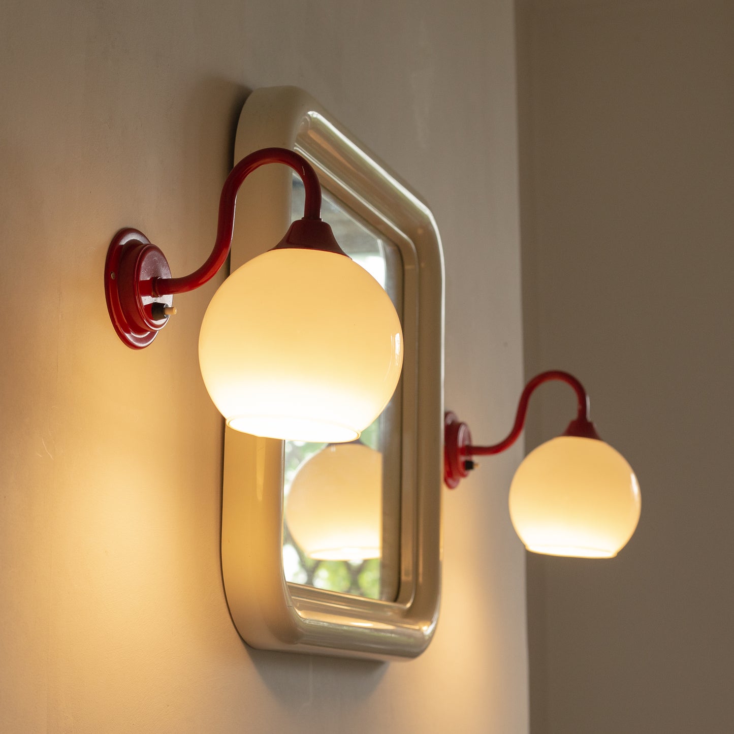 Pair of wall lights, Germany, 1980s.