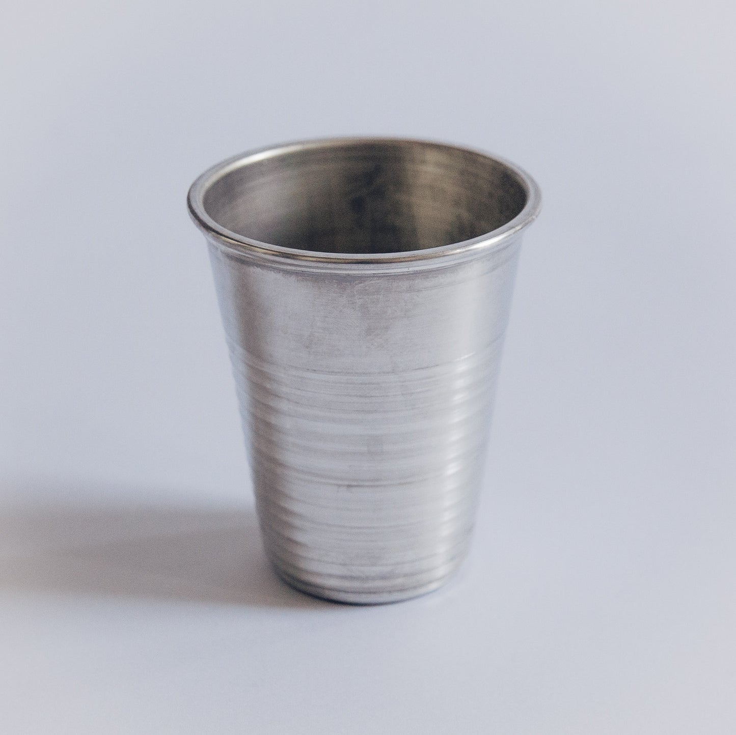 Pewter Plastic Cup