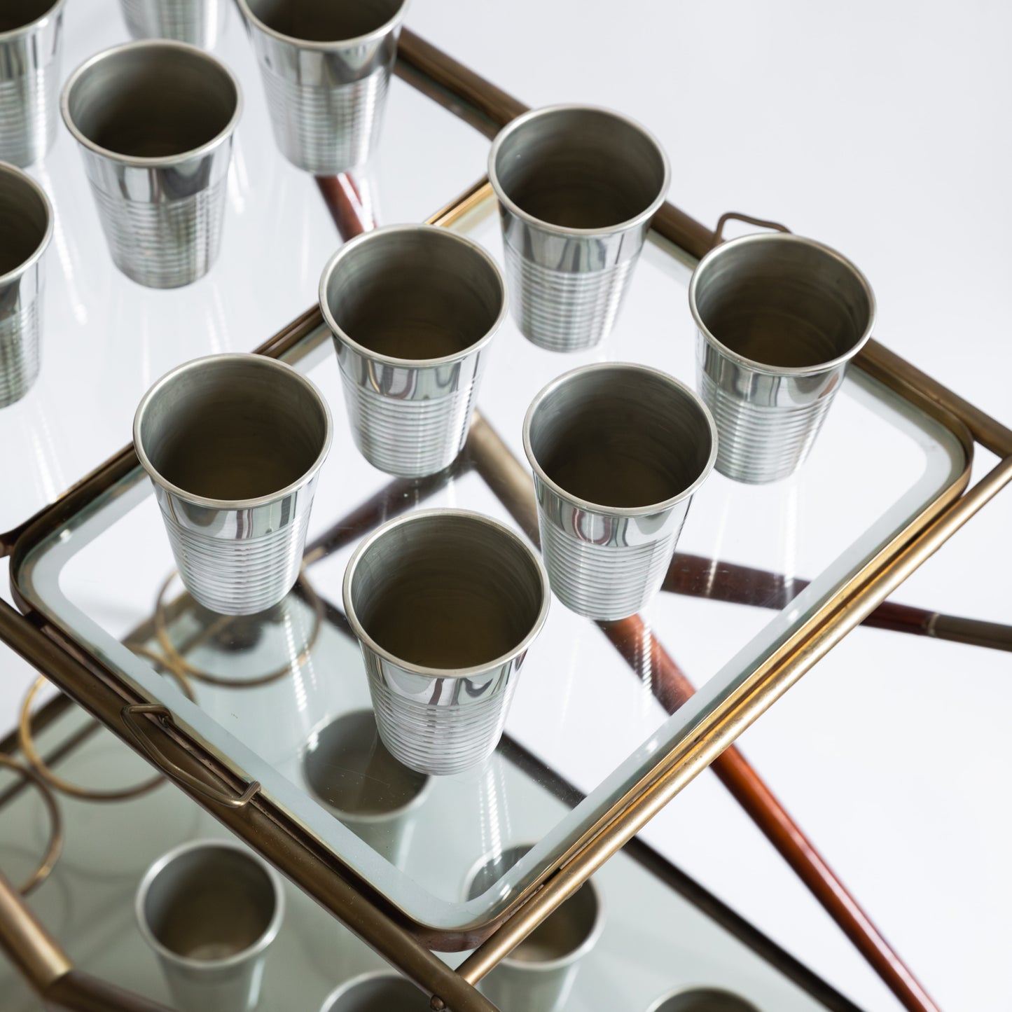 Pewter Plastic Cup