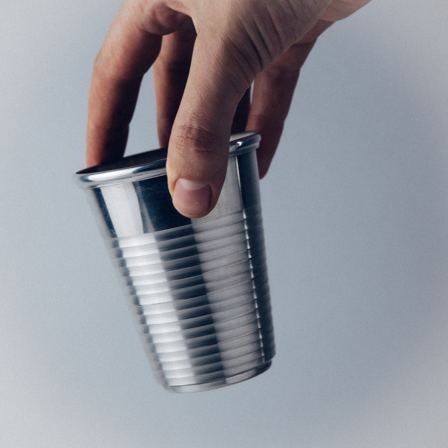Pewter Plastic Cup