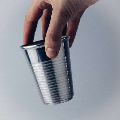 Pewter Plastic Cup