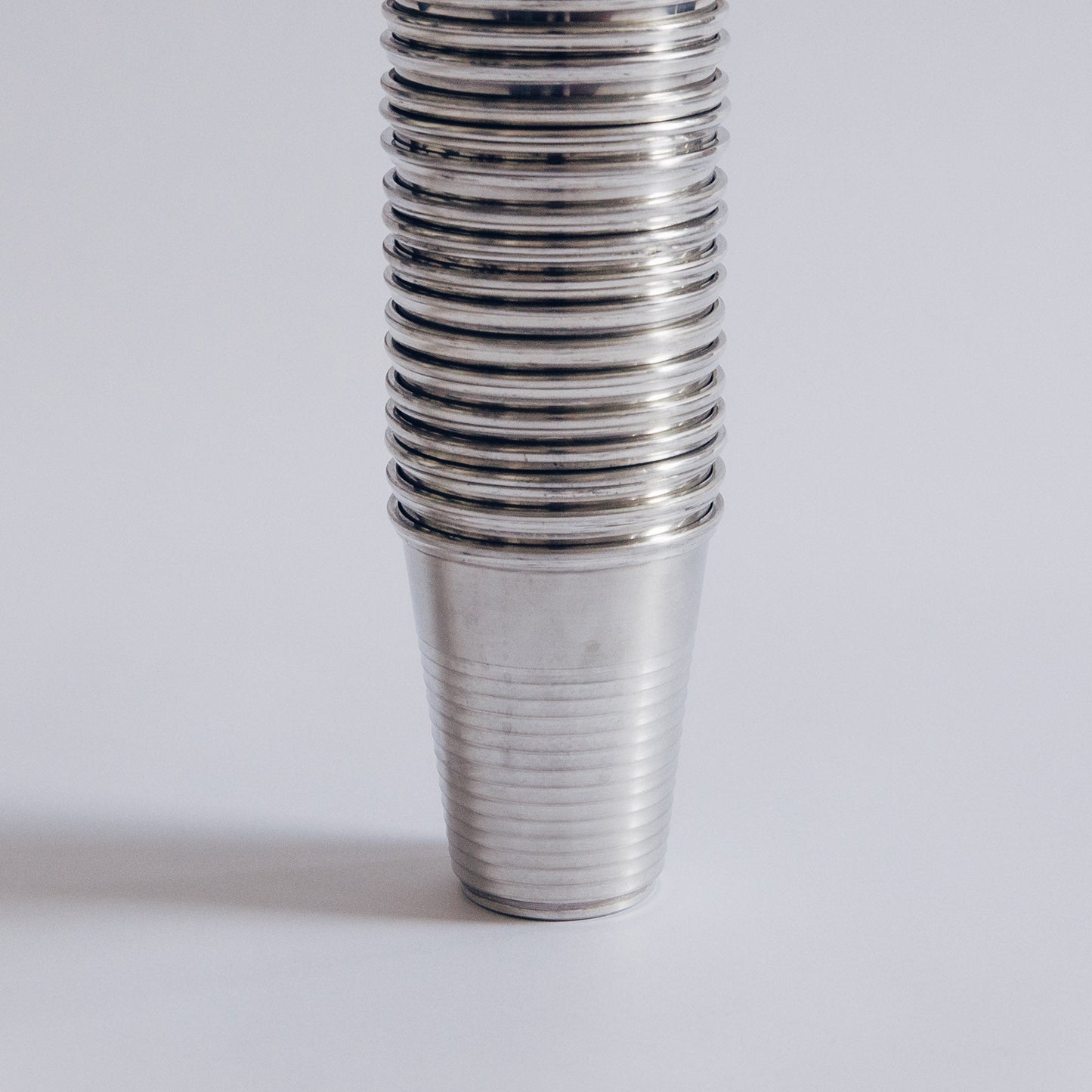 Pewter Plastic Cup
