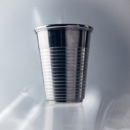 Pewter Plastic Cup