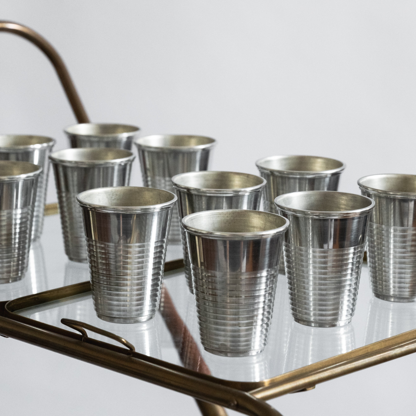 Pewter Plastic Cup