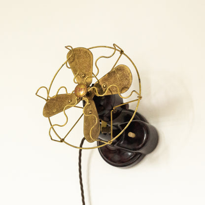 Rare bakelite desk fan, E.M.I., Netherlands. 1950s.