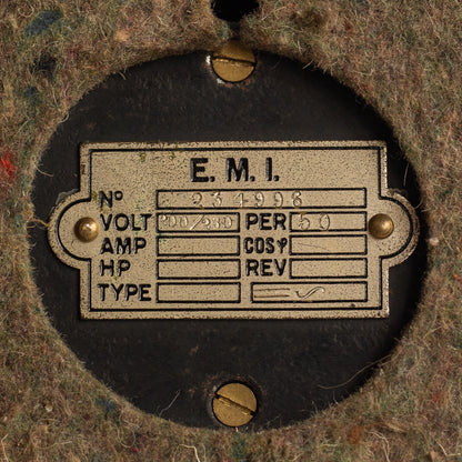 Rare bakelite desk fan, E.M.I., Netherlands. 1950s.