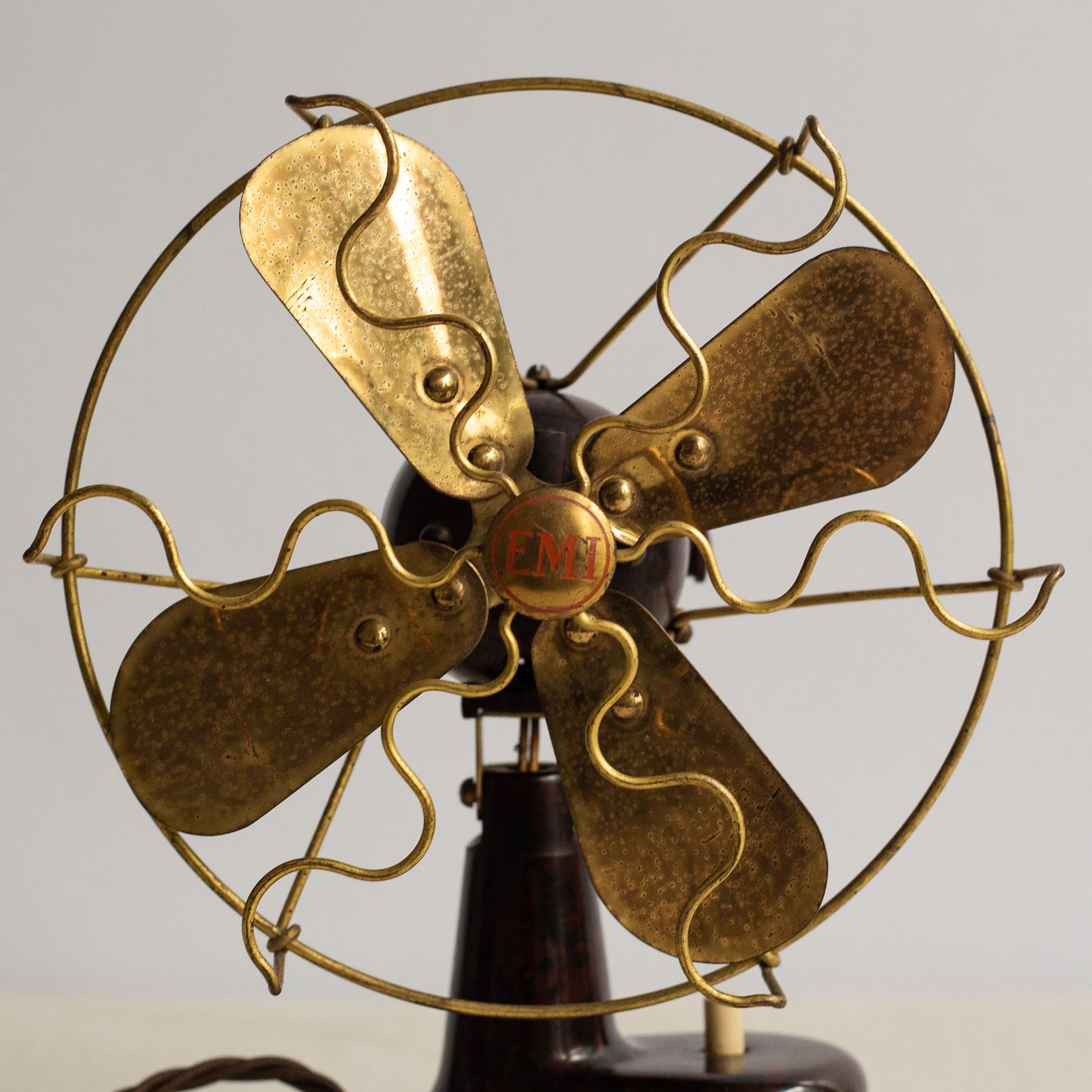 Rare bakelite desk fan, E.M.I., Netherlands. 1950s.