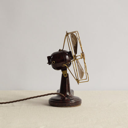 Rare bakelite desk fan, E.M.I., Netherlands. 1950s.
