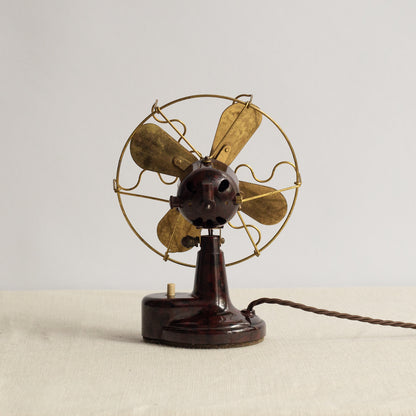 Rare bakelite desk fan, E.M.I., Netherlands. 1950s.