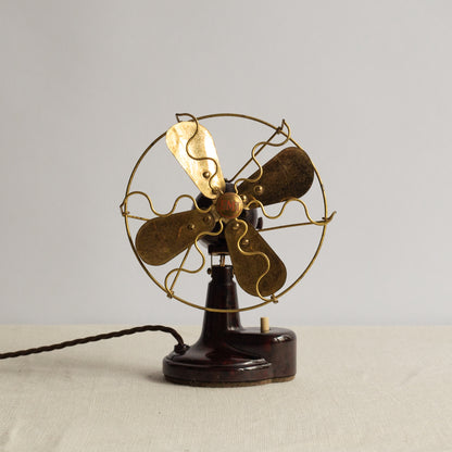 Rare bakelite desk fan, E.M.I., Netherlands. 1950s.