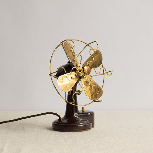 Rare bakelite desk fan, E.M.I., Netherlands. 1950's.