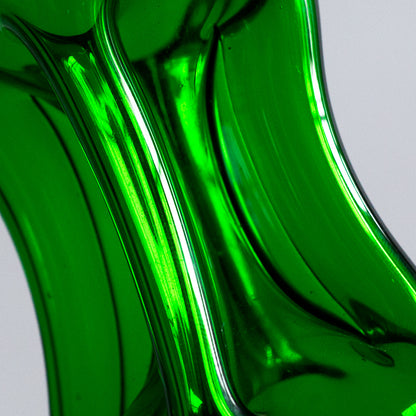 Rare Miniature Green ‘Kluk Kluk’ decanter, Jacob Bang, Holmegaard, Denmark. 1950s.