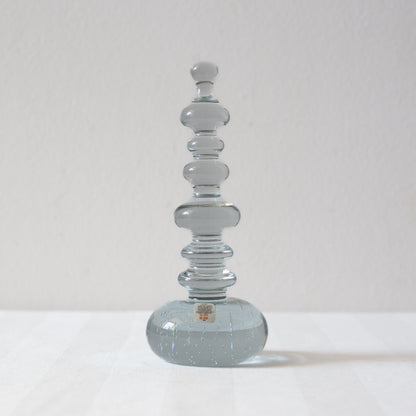 Solid Glass Sculptural Paperweight, Holmegaard, Denmark. Circa 1980’s.