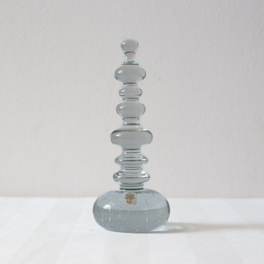 Solid Glass Sculptural Paperweight, Holmegaard, Denmark. Circa 1980’s.