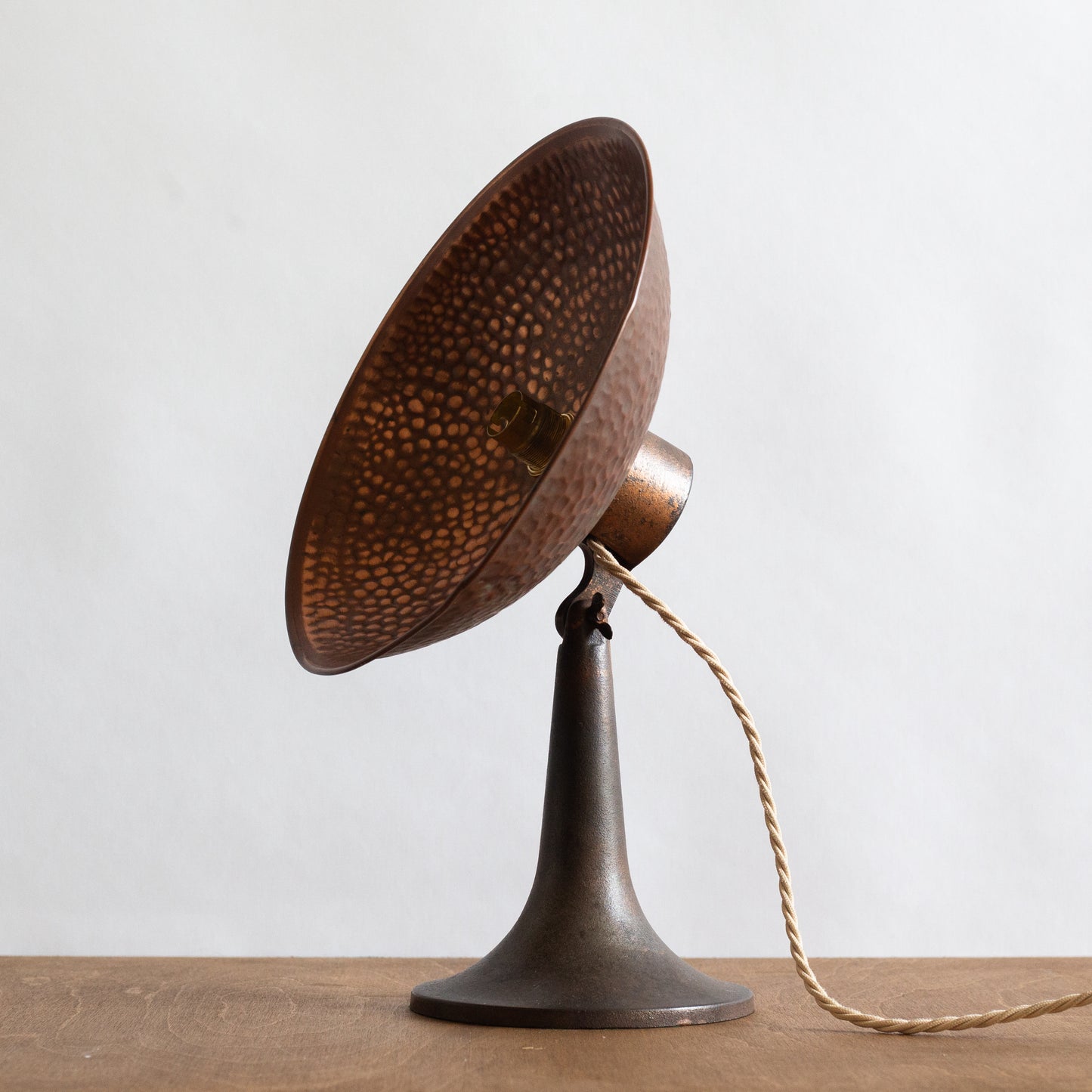 Large Copper Table Lamp, England. 1950's.