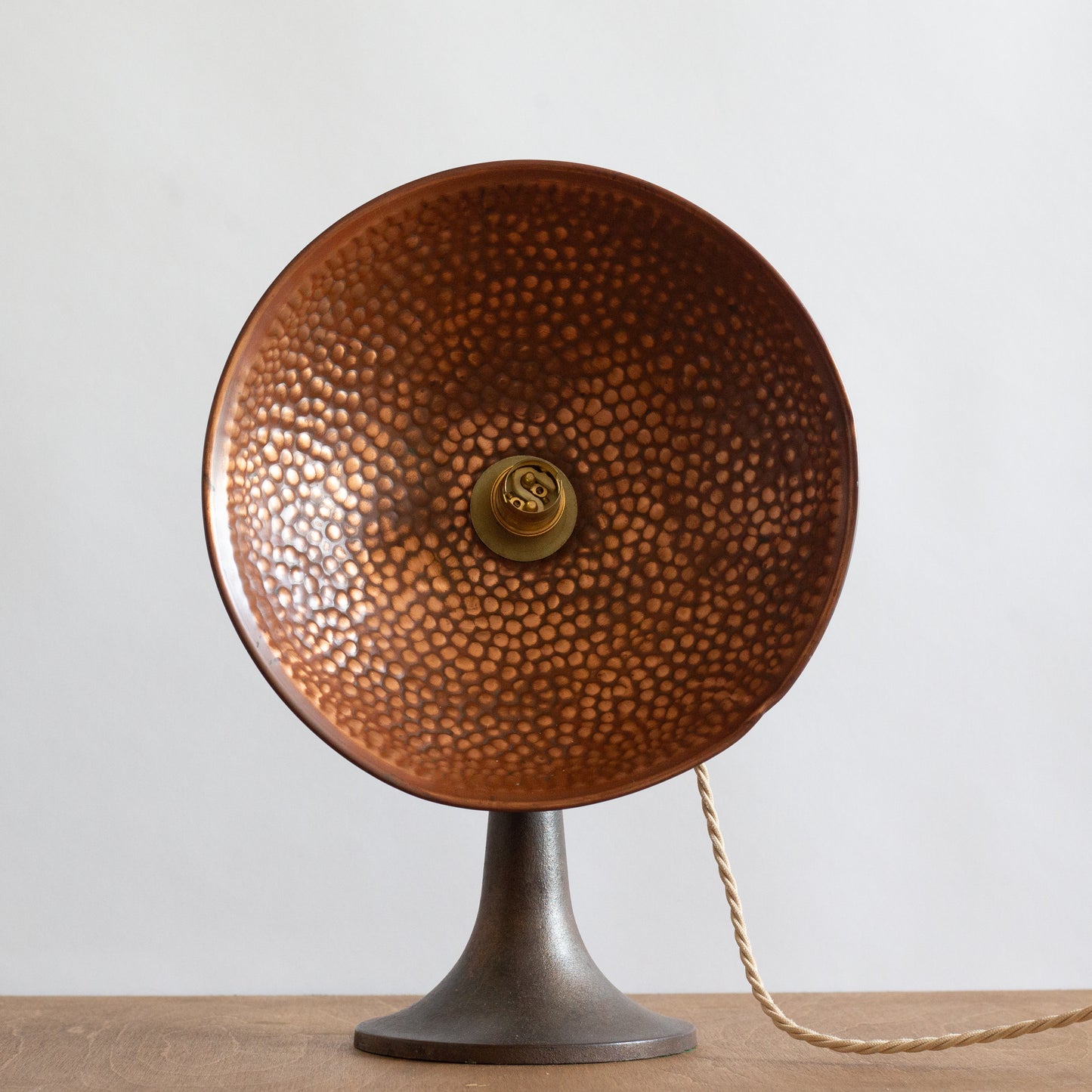 Large Copper Table Lamp, England. 1950's.
