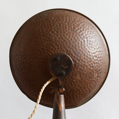 Large Copper Table Lamp, England. 1950's.