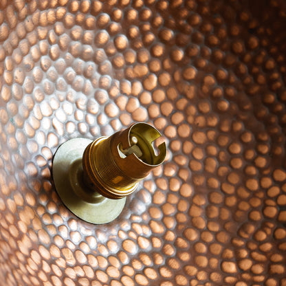 Large Copper Table Lamp, England. 1950's.