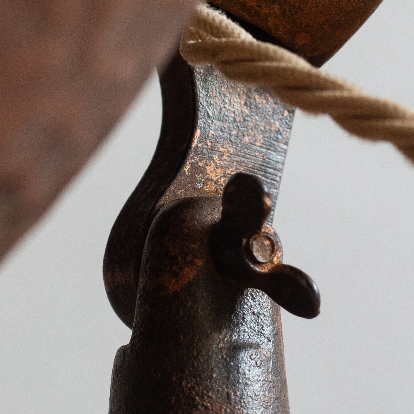 Large Copper Table Lamp, England. 1950's.