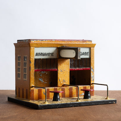 Rare Tin Luggage Check-in Illuminating Model, Kibri, Germany. Early 1930s.