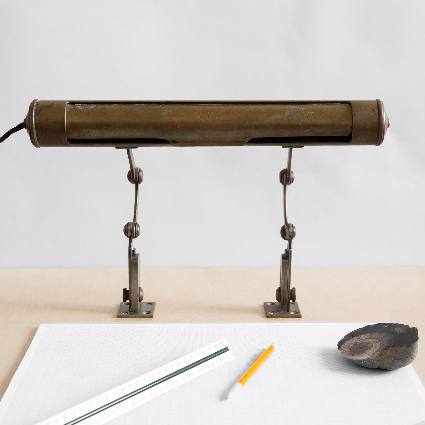 Rare 'Straight-Lite' Articulating Task Lamp, England. 1950s.