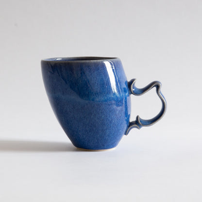 'Tango' Stoneware Mug in Cobalt, Jaroslav Hrustalenko, England. 2000s.