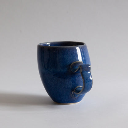 'Tango' Stoneware Mug in Cobalt, Jaroslav Hrustalenko, England. 2000s.