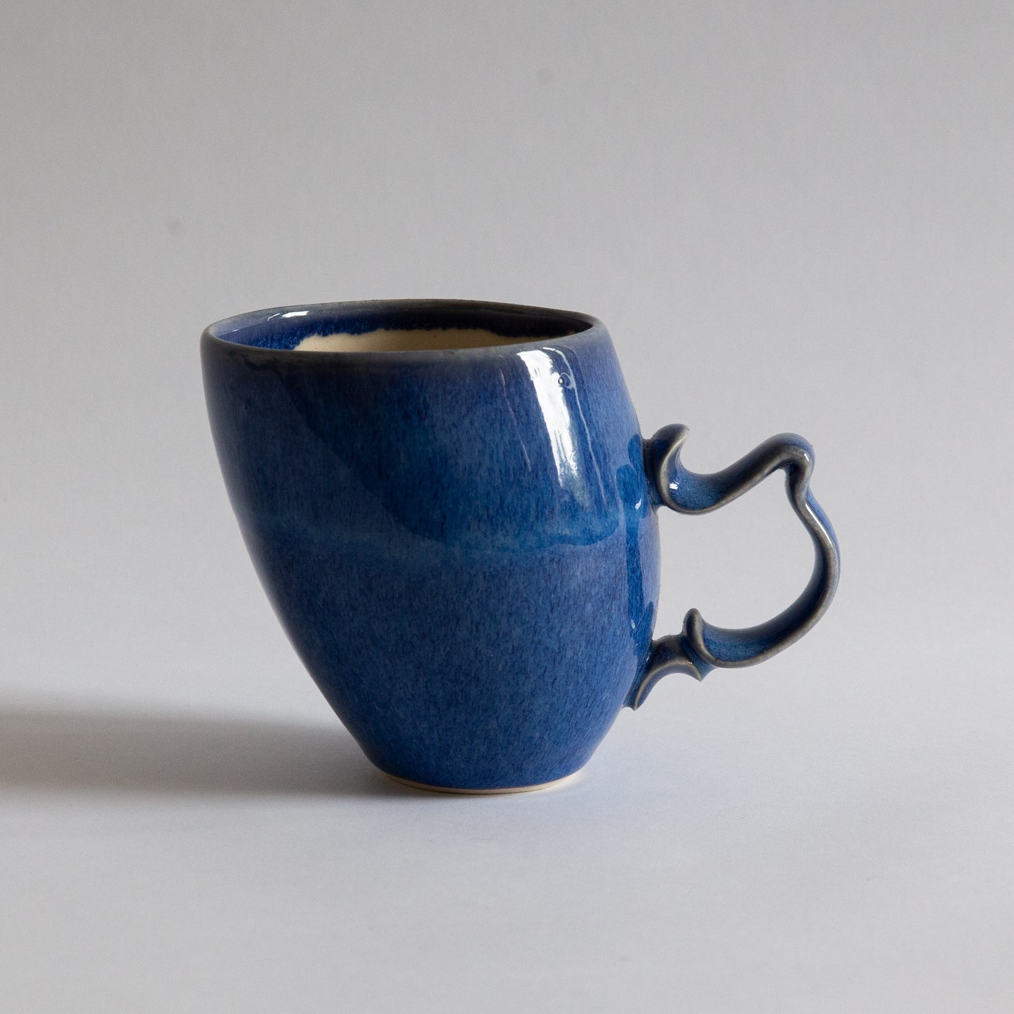 'Tango' Stoneware Mug in Cobalt, Jaroslav Hrustalenko, England. 2000s.