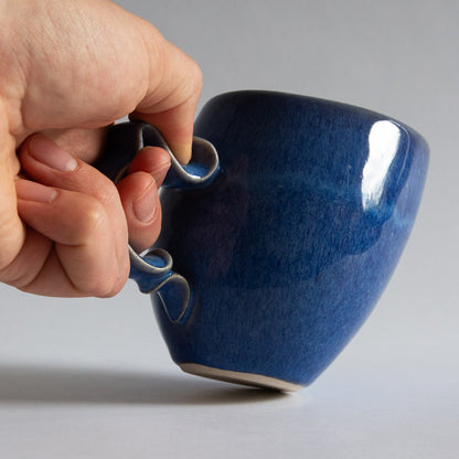 'Tango' Stoneware Mug in Cobalt, Jaroslav Hrustalenko, England. 2000s.