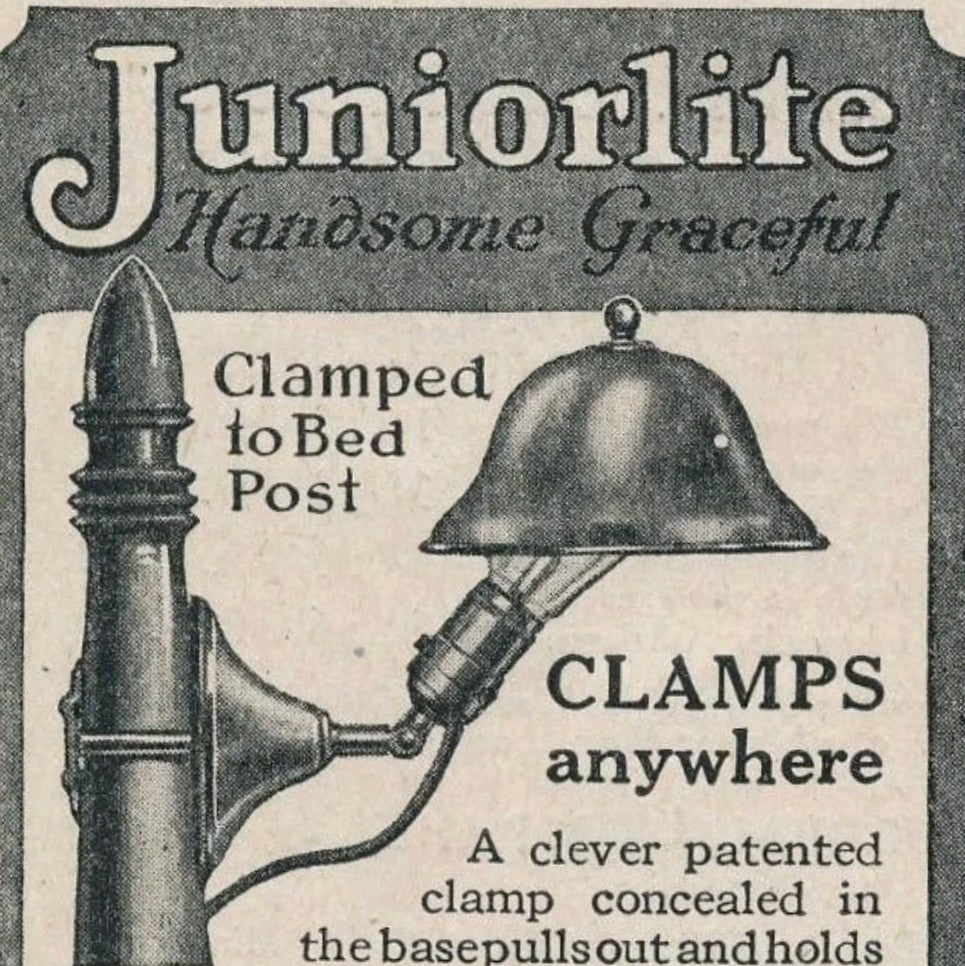 Multipurpose 'Juniorlite' Clamp Lamp, The Greist MFG. Co. USA. 1930s.