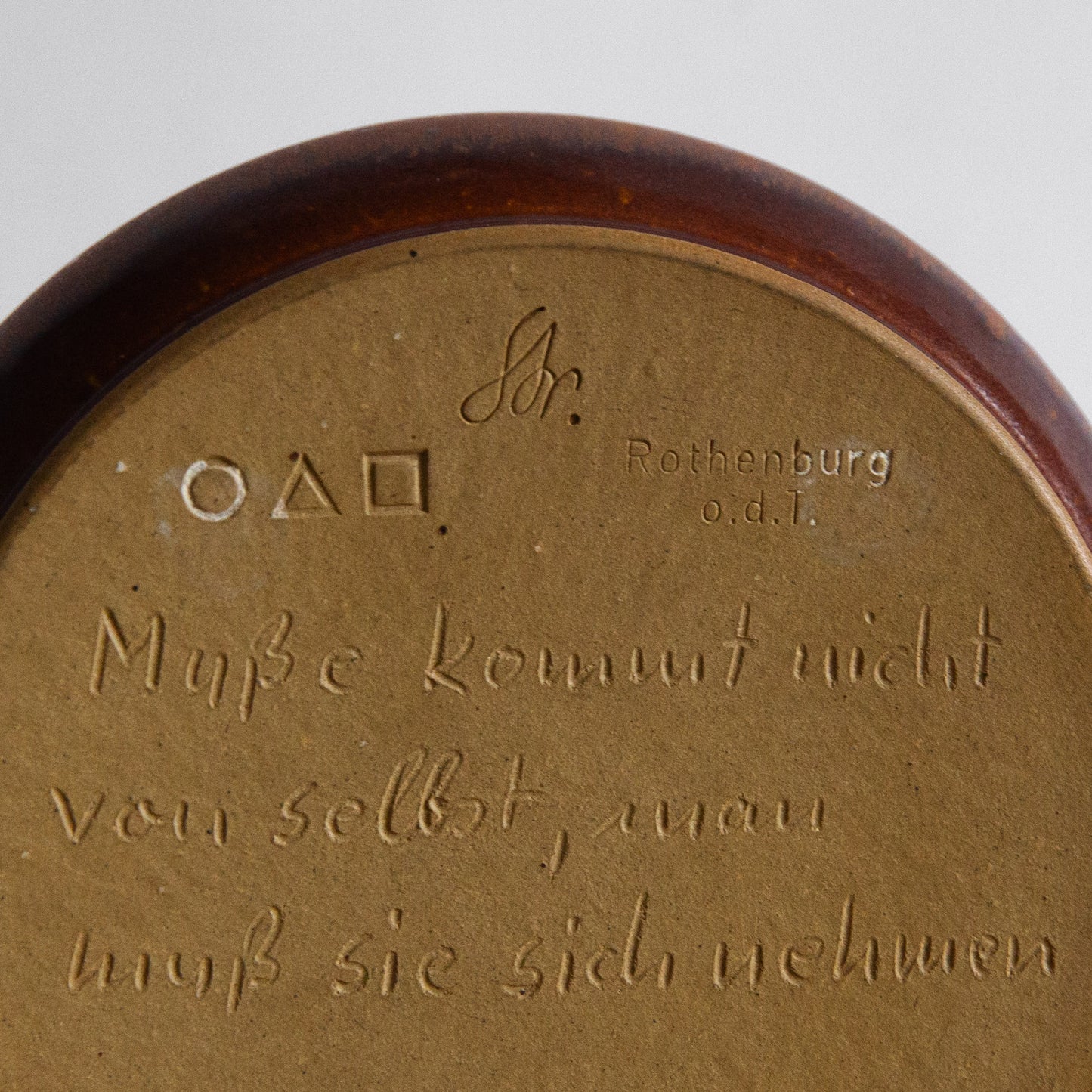 Stoneware Vase, Rothenburg o.d.T., Germany. Late c20th.