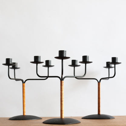 Set of three candlesticks, Laurids Lønborg, Denmark. 1960’s.