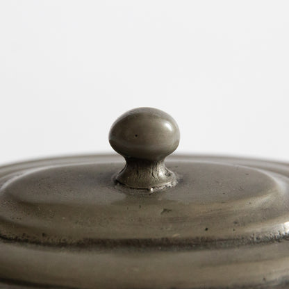 Set of Two Pewter Lidded Boxes, Germany. Early 20th century.