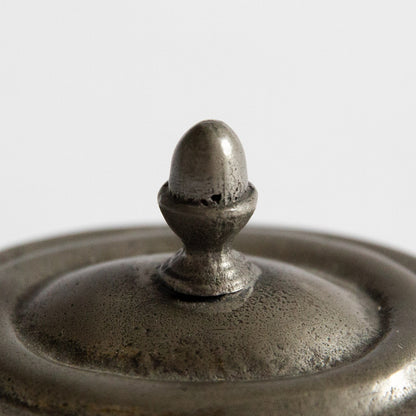 Set of Two Pewter Lidded Boxes, Germany. Early 20th century.
