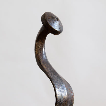 Pair of Small Wrought Iron Fire Dogs. Early 20th century.