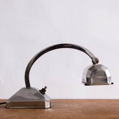 Chrome Plated Bankers Lamp, France. 1930s.