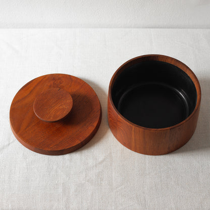 Teak ice bucket, Jens Quistgaard, Dansk Designs, Denmark. 1950s.