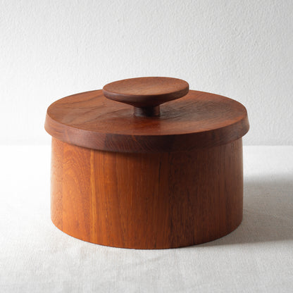 Teak ice bucket, Jens Quistgaard, Dansk Designs, Denmark. 1950s.