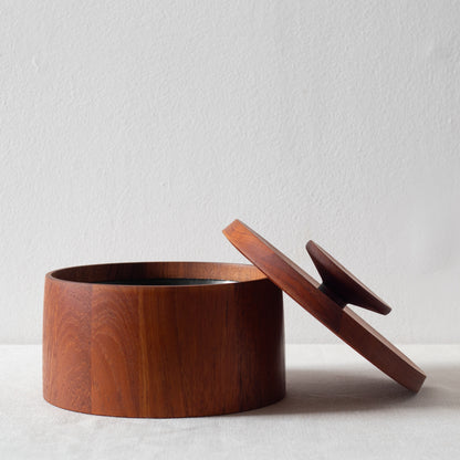 Teak ice bucket, Jens Quistgaard, Dansk Designs, Denmark. 1950s.